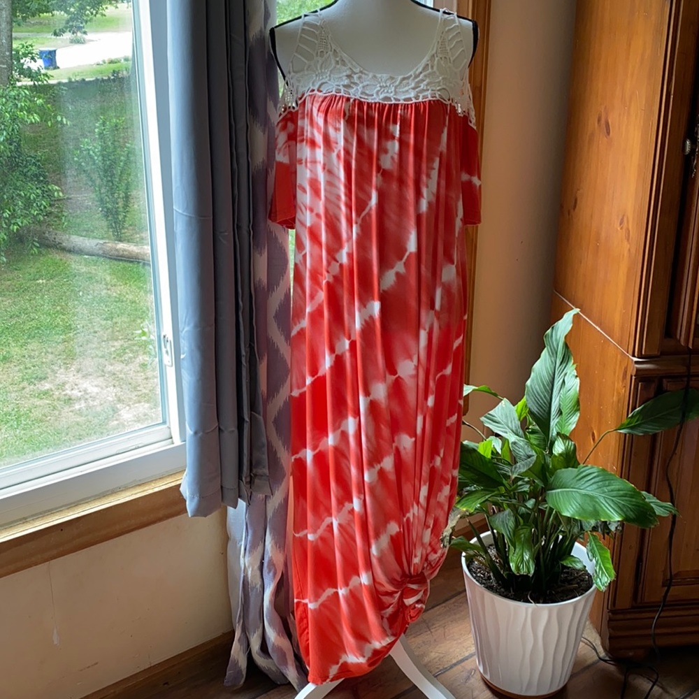Tye Dye Beach Cover/Sun Dress (XL)